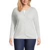 Lands’ End Women’s Cashmere Cardigan Sweater(Gray Heather)