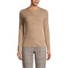 Lands’ End Women’s Cashmere Cardigan Sweater(Vicuna Heather)