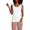 Lands’ End Women’s Cotton Tank Top(White)