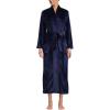 Lands’ End Women’s Cozy Plush Long Wrap Robe(Deep Sea Navy)