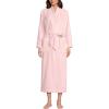Lands’ End Women’s Cozy Plush Long Wrap Robe(Sea Salt Pink)