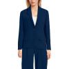 Lands’ End Women’s Crepe Blazer(Deep Sea Navy)