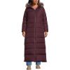 Lands’ End Women’s Down Maxi Winter Coat(Lush Burgundy)