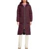 Lands’ End Women’s FeatherFree Insulated Diamond Quilted Maxi Coat(Lush Burgundy)