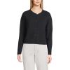 Lands’ End Women’s Fine Gauge Cotton Milano Blazer Sweater(Black)