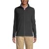 Lands’ End Women’s Full-Zip Mid-Weight Fleece Jacket(Dark Charcoal)