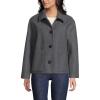 Lands’ End Women’s Heritage Brushed Print Shirt Jacket(Arctic Gray Heather)