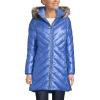 Lands’ End Women’s Insulated Cozy Fleece Lined Primaloft Coat(Blue Shine)