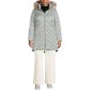 Lands’ End Women’s Insulated Cozy Fleece Lined Primaloft Coat(Light Fog)