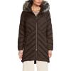Lands’ End Women’s Insulated Cozy Fleece Lined Primaloft Coat(Rich Coffee)