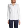 Lands’ End Women’s Pinwale Cord Long Sleeve Shirt(White)