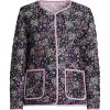 Lands’ End Women’s Quilted Reversible Jacket(Floral/Purple/Ivory)