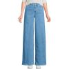 Lands’ End Women’s Recover Denim High Rise Extra Wide Leg Jeans(Hutton Blue Wash)