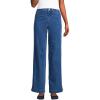 Lands’ End Women’s Recover High Rise Wide Leg Jeans(Laguna Blue With Braided Seam)