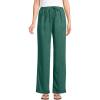 Lands’ End Women’s Recover High Rise Wide Leg Jeans(Washed Evergreen)
