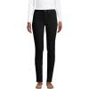 Lands’ End Women’s Recover Mid Rise Straight Leg Blue Jeans(Black)