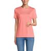 Lands’ End Women’s Relaxed American-Grown Supima Cotton Crew Neck T-Shirt(Coral Clay)