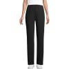 Lands’ End Women’s Relaxed Fit Sport Knit High Rise Pants – Soft Cotton Pull-On with Elastic Waist(Black)