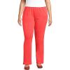 Lands’ End Women’s Relaxed Fit Sport Knit High Rise Pants – Soft Cotton Pull-On with Elastic Waist(Sahara Desert)