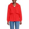Lands’ End Women’s Squall Packable Rain Jacket(Coral Red)