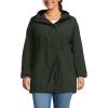 Lands’ End Women’s Squall Waterproof Hooded Raincoat(Darkest Olive)