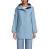 Lands’ End Women’s Squall Waterproof Hooded Raincoat(Pale Slate Blue)
