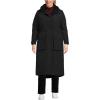 Lands’ End Women’s Squall Waterproof Insulated Winter Stadium Coat(Black)