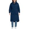 Lands’ End Women’s Squall Waterproof Insulated Winter Stadium Coat(Deep Sea Navy)
