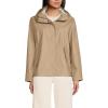 Lands’ End Women’s Squall Waterproof Rain Slicker Jacket(Desert Tan)