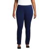 Lands’ End Women’s Starfish Mid Rise Slim Leg Pants(Deep Sea Navy)