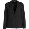Lands’ End Women’s Two Button Ponte Blazer(Black)