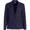 Lands’ End Women’s Two Button Ponte Blazer(True Navy)