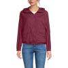 Lands’ End Women’s UPF Packable Hooded Windbreaker Jacket(Burgundy Spritz)