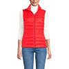 Lands’ End Women’s Wanderweight Packable Ultralight Down Vest(Bright Cherry)