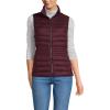 Lands’ End Women’s Wanderweight Packable Ultralight Down Vest(Lush Burgundy)
