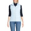 Lands’ End Women’s Wanderweight Packable Ultralight Down Vest(Soft Ice Blue)