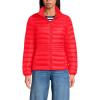 Lands’ End Women’s Wanderweight Ultralight Packable Down Jacket(Bright Cherry)