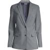 Lands’ End Women’s Washable Wool Two Button Traditional Blazer(Light Charcoal)