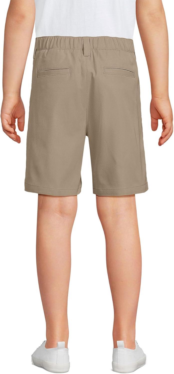 imageLands End Boys Husky Sport Active Performance Chino Shorts 10 Khaki