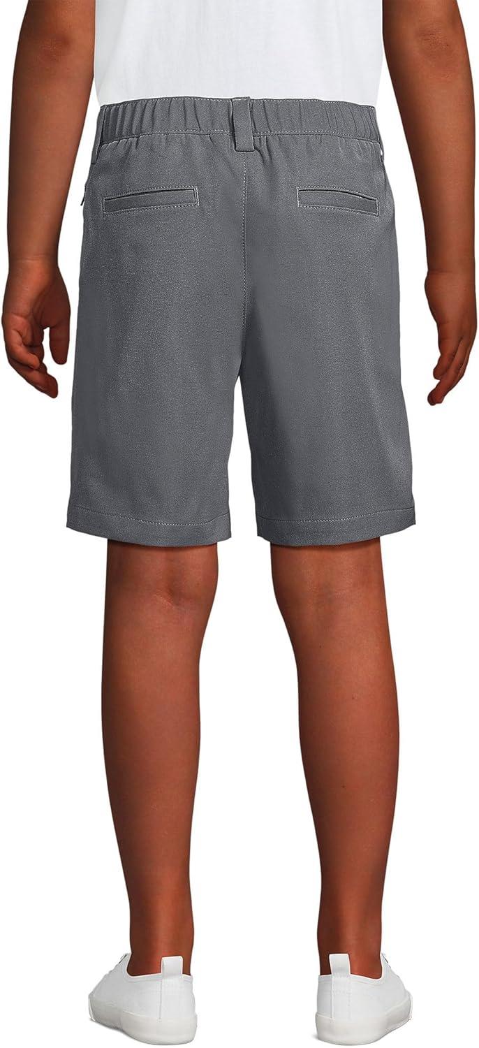 imageLands End Boys Husky Sport Active Performance Chino Shorts 20 Arctic Gray