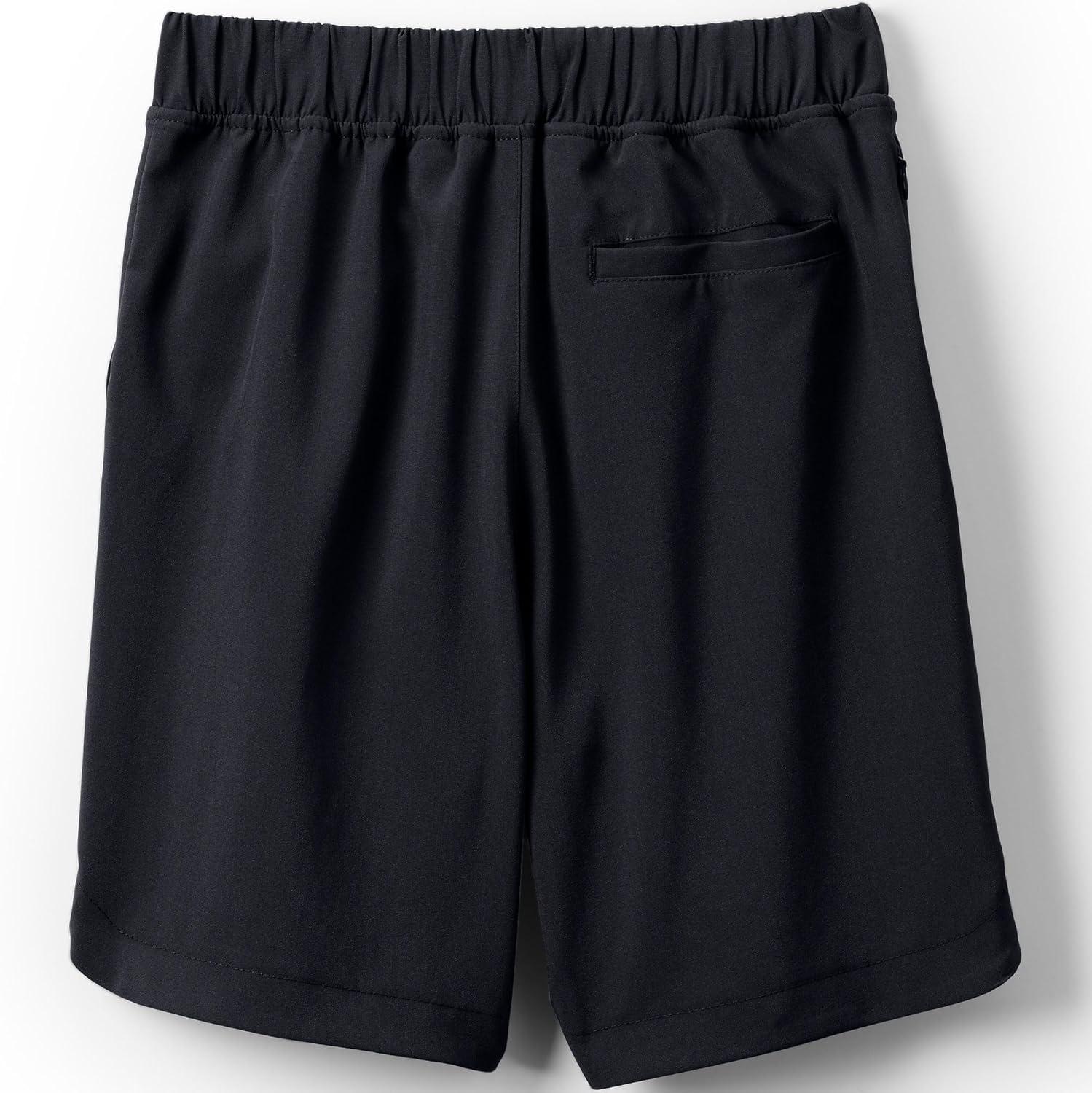 imageLands End Boys Pattern Active ShortsBlack