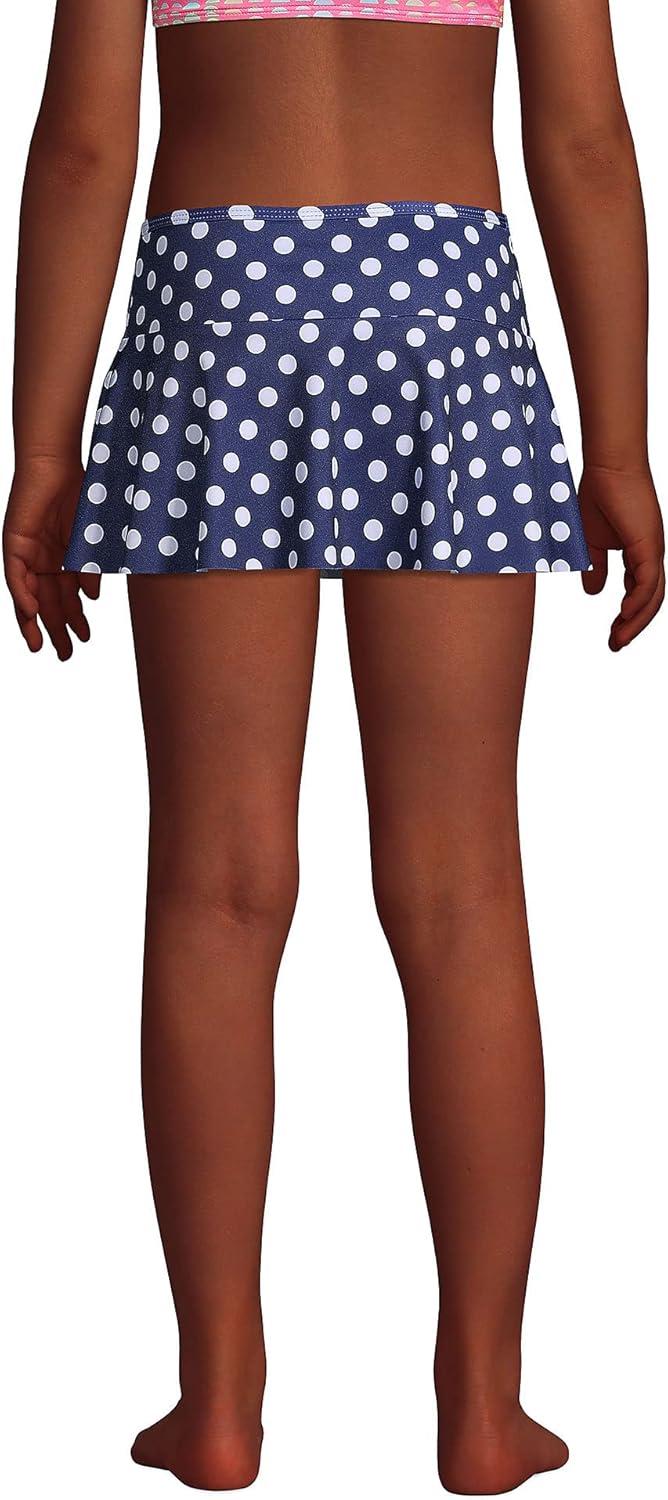 imageLands End G Swim Mini Deep Sea Navy Shadow Dot Kids Slim 7