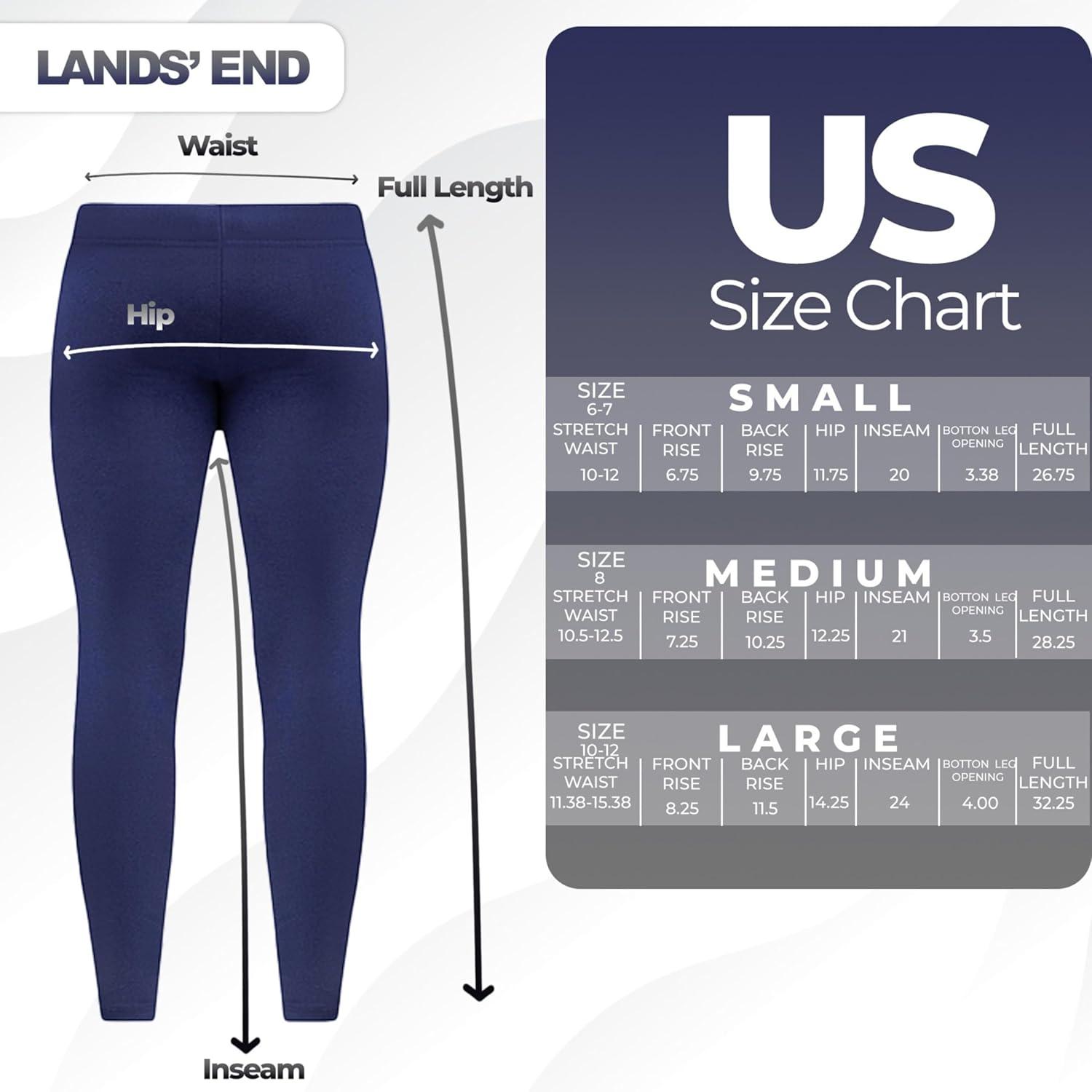 imageLands End Girls Tough Cotton Novelty LeggingsClassic Navy