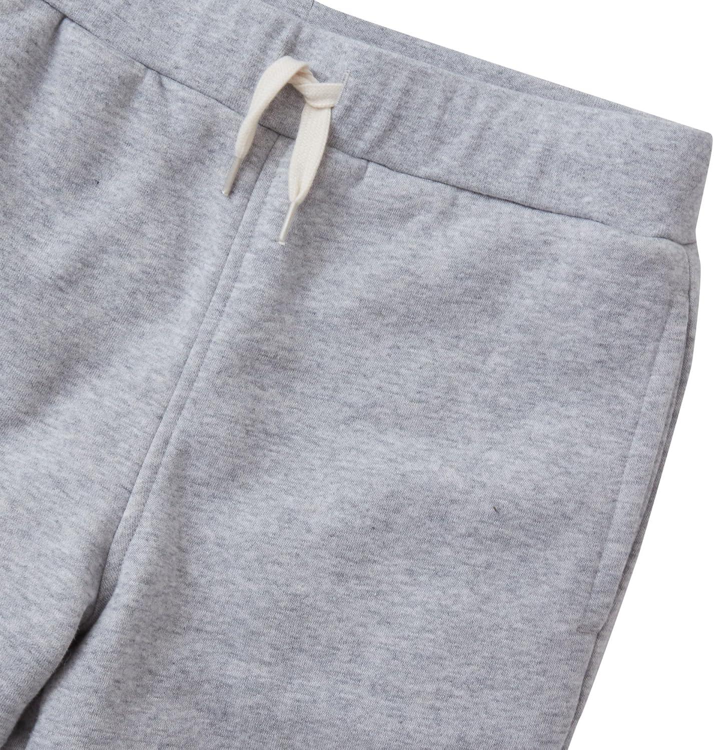 imageLands End Kids Husky Sherpa Fleece Lined Jogger SweatpantsHeather Gray