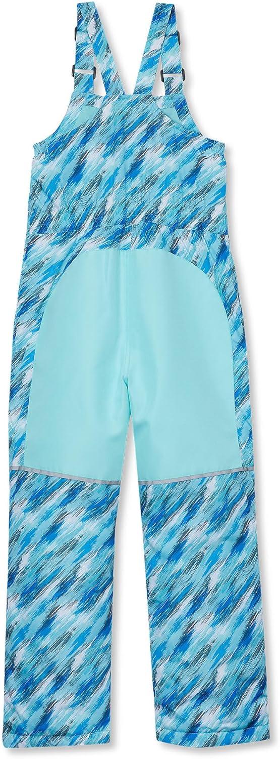 imageLands End Kids Iron Knee Insulated Winter Snow BibsAqua Splash Brush