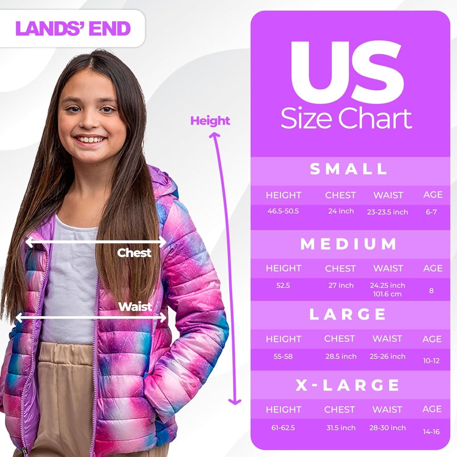 imageLands End Kids ThermoPlume Packable Hooded JacketAfrican Violet