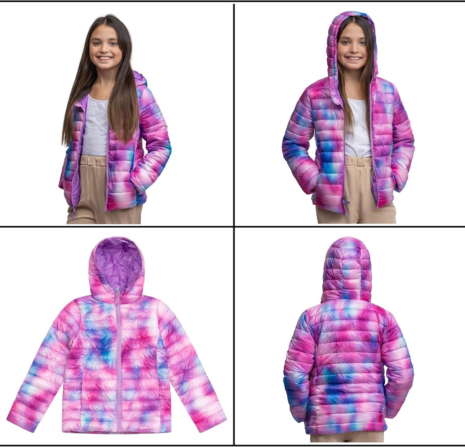 imageLands End Kids ThermoPlume Packable Hooded JacketAfrican Violet