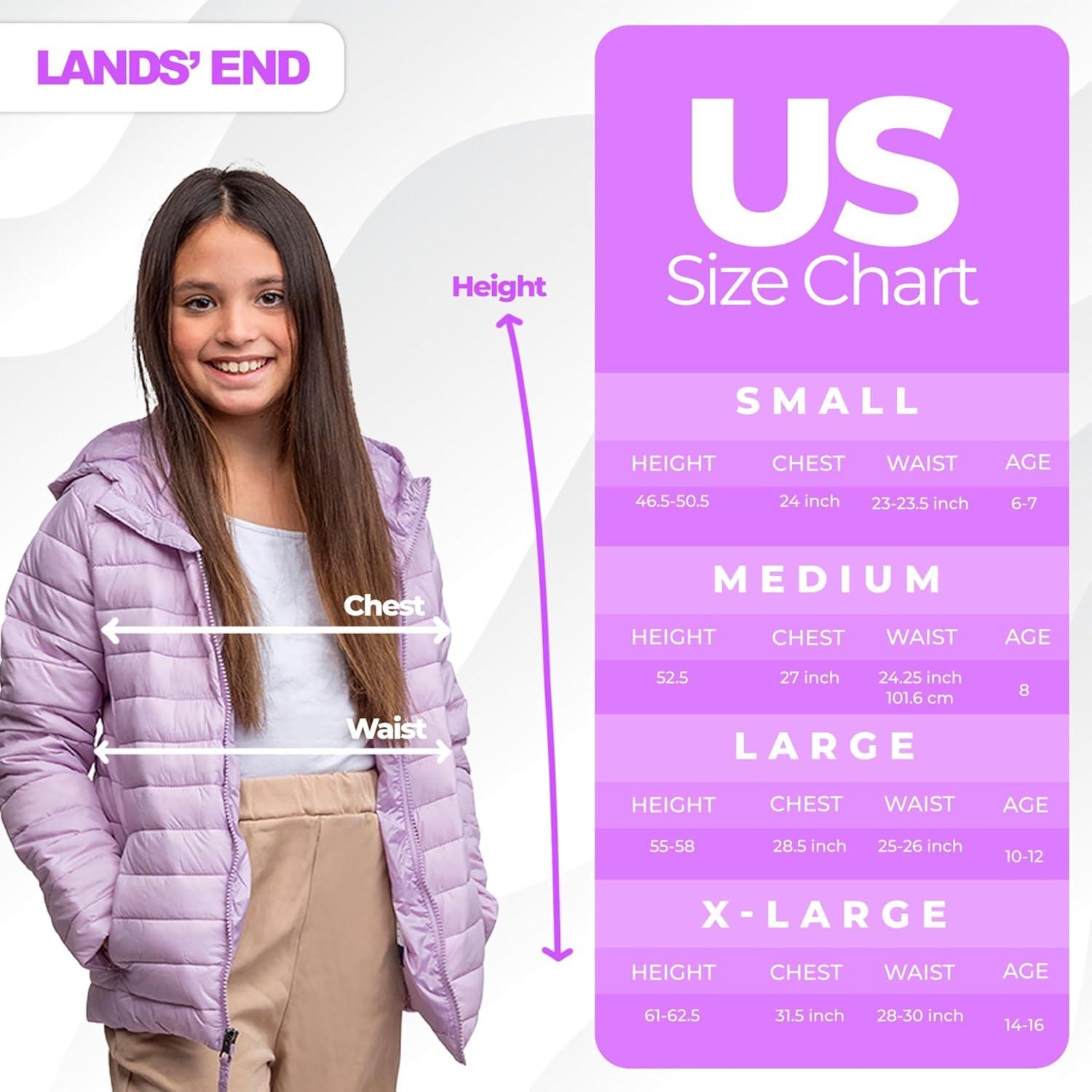 imageLands End Kids ThermoPlume Packable Hooded JacketLavender