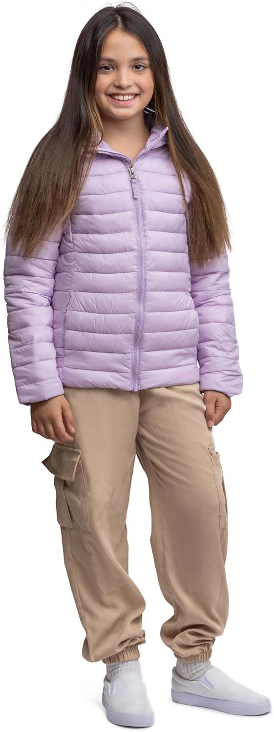 imageLands End Kids ThermoPlume Packable Hooded JacketLavender