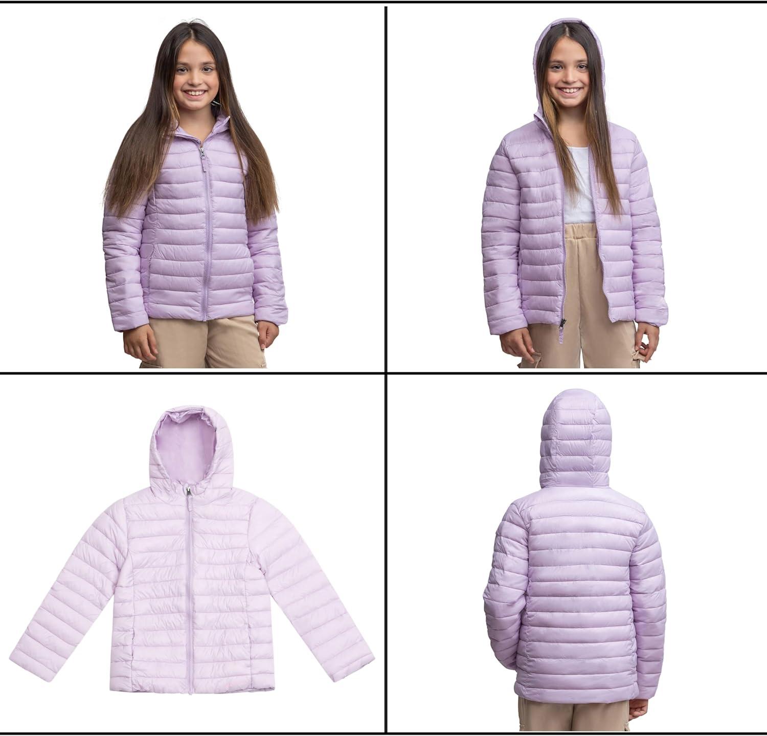 imageLands End Kids ThermoPlume Packable Hooded JacketLavender